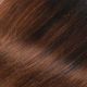 18 inch Wavy Clip-ins Remy Human Hair Ombre Brown 100g