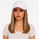 10 inch Remy Human Hair Ombre Balayage Wig, White Hat [FINAL SALE]
