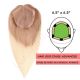 14 inch Topper (Full Coverage) Ombre Ash Blonde Remy Human Hair 95g (Base 6.5