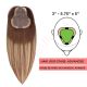Ombre Balayage Hair Topper For Thinning Hair Part Large Coverage (Size: 3 inch - 5.75 inch x 5 inch) Remy Human Hair 