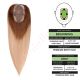 Ombre Blonde Hair Topper For Thinning Hair Part (Size: 2.75 inch x 5 inch) Remy Human Hair 