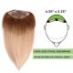 Ombre Blonde Hair Topper For Thinning Hair Full Crown (Size: 6.5 inch x 2.25 inch) Remy Human Hair 