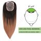 Ombre Chestnut Brown Hair Topper for Thinning Hair Crown (Size: 5 inch x 4 inch) Remy Human Hair 