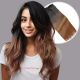 Ombre Brown Invisible Wire Extensions - Synthetic Hair [FINAL SALE]