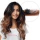 Ombre Chestnut Brown Micro-loops Human Hair