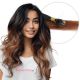 Ombre Chestnut Brown Nano-Rings Human Hair