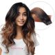Ombre Chestnut Brown Sew-ins Human Hair