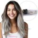 Ombre Grey Micro-loops Human Hair