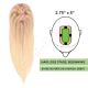Ombre Light Blonde Hair Topper For Thinning Hair Part (Size: 2.75 inch x 5 inch) Remy Human Hair 