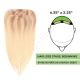 Ombre Light Blonde Hair Topper For Thinning Hair Full Crown (Size: 6.5 inch x 2.25 inch) Remy Human Hair 