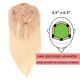 14 inch Topper (Full Coverage) Ombre Light Blonde Remy Human Hair 95g (Base 6.5