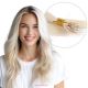 Platinum Blonde Nano-Rings Human Hair