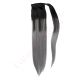 Ombre Gray Ponytail Human Hair