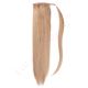 18 inch Ponytail Strawberry Blonde #27 Human Hair 125g