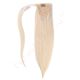 Platinum Blonde Wrap Ponytail Hair Extensions - Human Hair