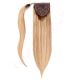 Rooted Honey Blonde Highlights #4t12/613 Ponytail Human Hair