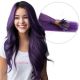 Purple Nano-Rings Human Hair