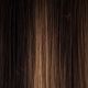 18 inch Clip-ins Remy Human Hair Dark Brown with Warm Highlights #R3 3T5 100g