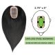 Jet Black #1 Hair Topper For Thinning Hair Part (Size: 2.75 inch x 5 inch) Remy Human Hair 