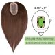 Dark Brown #2  Hair Topper For Thinning Hair Part (Size: 2.75 inch x 5 inch) Remy Human Hair 