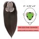 Black / Brown #1b Hair Topper For Thinning Hair Part Large Coverage (Size: 3 inch - 5.75 inch x 5 inch) Remy Human Hair 