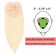 Blonde #60 Hair Topper For Thinning Hair Part Large Coverage (Size: 3 inch - 5.75 inch x 5 inch) Remy Human Hair 