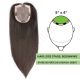 Black / Brown #1b Hair Topper for Thinning Hair Crown (Size: 5 inch x 4 inch) Remy Human Hair 