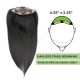 Jet Black #1 Hair Topper For Thinning Hair Full Crown (Size: 6.5 inch x 2.25 inch) Remy Human Hair 
