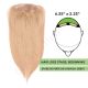 Strawberry Blonde #27  Hair Topper For Thinning Hair Full Crown (Size: 6.5 inch x 2.25 inch) Remy Human Hair 