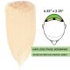 Bleach Blonde #613 Hair Topper For Thinning Hair Full Crown (Size: 6.5 inch x 2.25 inch) Remy Human Hair 