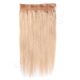 18 inch Invisible Wire Extensions Sandy Blonde Human Hair Thick 130g