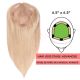 14 inch Topper (Full Coverage) Sandy Blonde Remy Human Hair 95g (Base 6.5