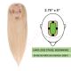 Sandy Blonde Hair Topper For Thinning Hair Part (Size: 2.75 inch x 5 inch) Remy Human Hair 