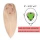 Sandy Blonde Hair Topper For Thinning Hair Part Large Coverage (Size: 3 inch - 5.75 inch x 5 inch) Remy Human Hair 
