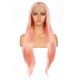 G170728026-v2 - Long Pink Synthetic Hair Wig  [FINAL SALE]