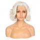 G1707304-v2  - Short Grey Synthetic Hair Wig  [FINAL SALE]
