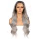 G1901653C-v2 - Long Grey Synthetic Hair Wig  [FINAL SALE]