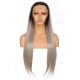 G1901636-v2 - Long Grey Synthetic Hair Wig  [FINAL SALE]