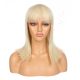 DM1810883-v2 - Short Blonde Synthetic Hair Wig With Bangs [FINAL SALE]