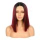 FU1808571-v2 - Short Burgundy Synthetic Hair Wig  [FINAL SALE]