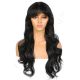 G170737920-v2 - Long Black Synthetic Hair Wig With Bangs [FINAL SALE]
