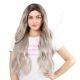 G1901653C-v4 - Long Grey Synthetic Hair Wig  [FINAL SALE]