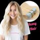 Bleach Blonde #613 Tape-ins Remy Hair