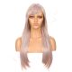 DM1707539-v4 - Long Light Rose Gold Synthetic Hair Wig With Bangs [FINAL SALE]