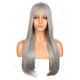 DM1707541-v4 - Long Grey Synthetic Hair Wig With Bangs [FINAL SALE]