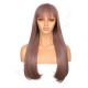 DM1707544-v4 - Long Mauve Pastel Synthetic Hair Wig With Bangs  [FINAL SALE]