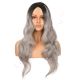 DM2031222-v4 - Long Ombre Grey Synthetic Hair Wig [FINAL SALE]