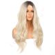 DM2031296-v4 - Long Ombre Blonde Synthetic Hair Wig  [FINAL SALE]