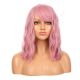 DM2031436-v4 - Short Pink Synthetic Hair Wig With Bangs [FINAL SALE]