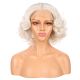 G1707304C-v3 - Short Grey Synthetic Hair Wig [FINAL SALE]